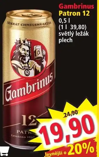 Norma Gambrinus Patron 12 0.5L nabídka