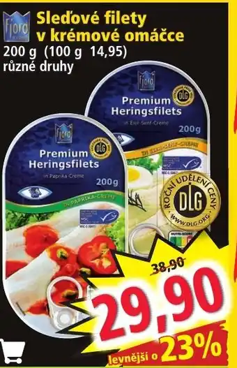 Norma Sledové filety v krémové omáčce nabídka