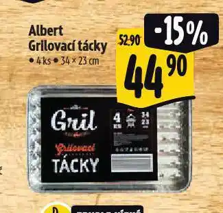 Albert Grilovací tácky nabídka