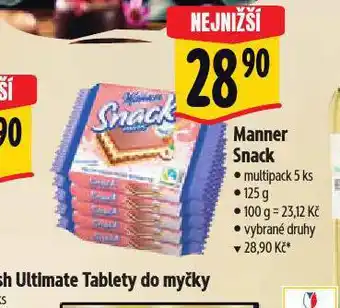 Albert Manner snack nabídka