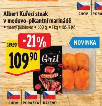 Albert Kuřecí steak v medovo-pikantní marinádě nabídka