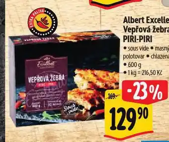 Albert Vepřová žebra piri-piri nabídka