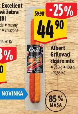 Albert Grilovací cigáro mix nabídka