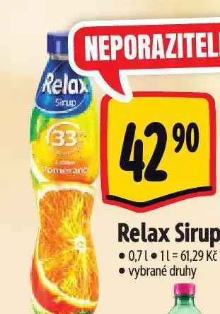 Albert Relax sirup nabídka