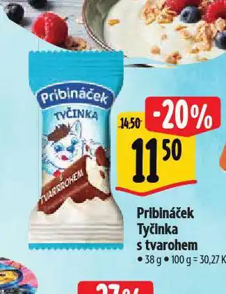 Albert Pribináček tyčinka s tvarohem nabídka