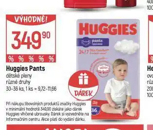 Globus Huggies dětské plenky nabídka