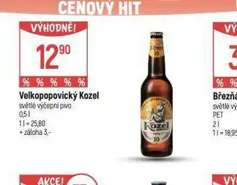 Globus Pivo velkopopovický kozel 10 nabídka