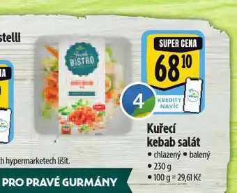 Albert Kuřecí kebab salát nabídka