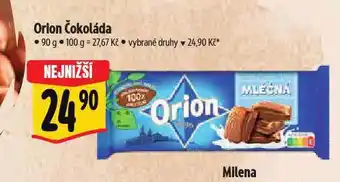 Albert Orion čokoláda nabídka