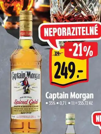 Albert Captain morgan spiced gold nabídka