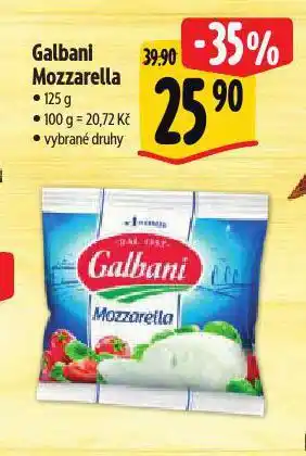 Albert Galbani mozzarella nabídka