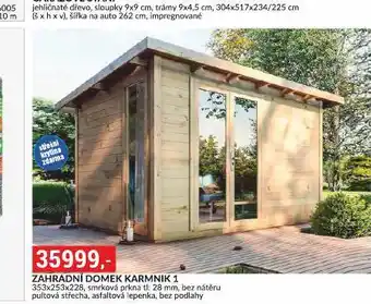 Baumax Zahradní domek nabídka