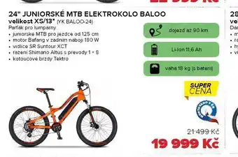 Auto Kelly 24 juniorské mtb elektrokolo baloo nabídka