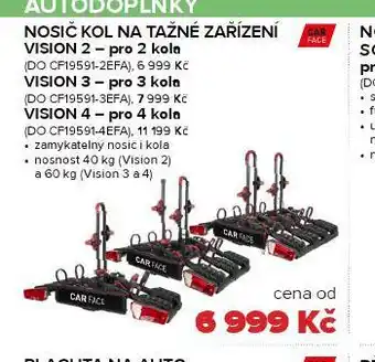 Auto Kelly Nosič kol na tažné zařízení vision pro 2 kola nabídka