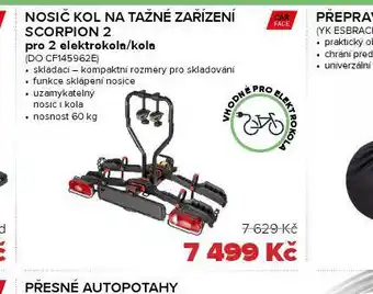 Auto Kelly Nosič kol e-scorpion 2 pro 2 elektrokola / kola nabídka