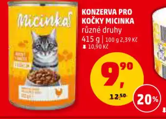 Penny Market KONZERVA PRO KOČKY MICINKA nabídka