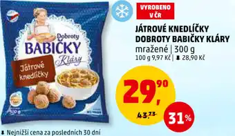 Penny Market JÁTROVÉ KNEDLÍČKY DOBROTY BABIČKY KLÁRY nabídka