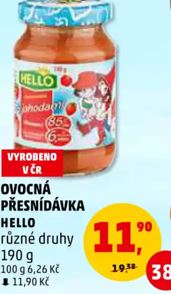 Penny Market OVOCNÁ PŘESNÍDÁVKA HELLO nabídka