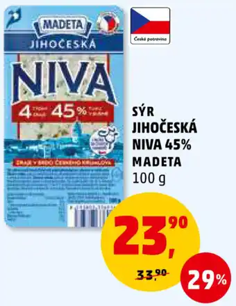 Penny Market SÝR JIHOČESKÁ NIVA 45% MADETA nabídka