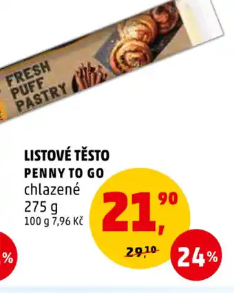 Penny Market LISTOVÉ TĚSTO PENNY TO GO nabídka