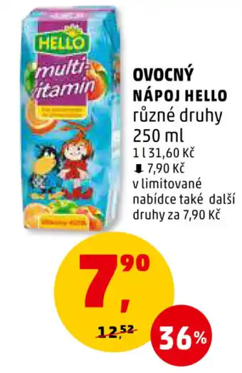 Penny Market OVOCNÝ NÁPOJ HELLO 250 ml nabídka