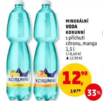 Penny Market MINERÁLNÍ VODA KORUNNÍ 1.5L nabídka