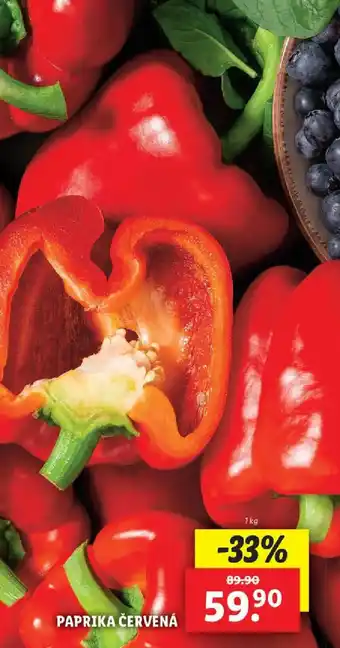Lidl PAPRIKA ČERVENÁ nabídka
