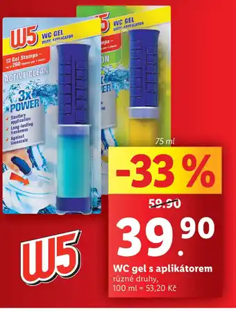 Lidl WC gel s aplikátorem nabídka