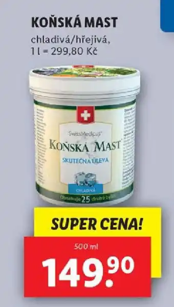 Lidl KOŇSKÁ MAST nabídka