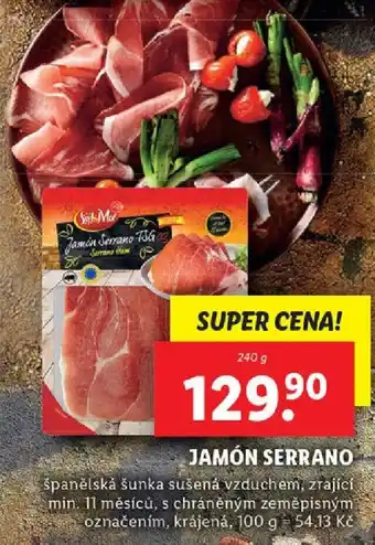 Lidl JAMÓN SERRANO nabídka