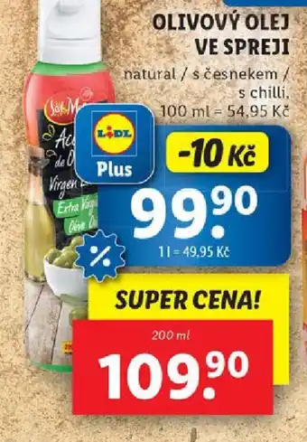 Lidl OLIVOVÝ OLEJ VE SPREJI nabídka