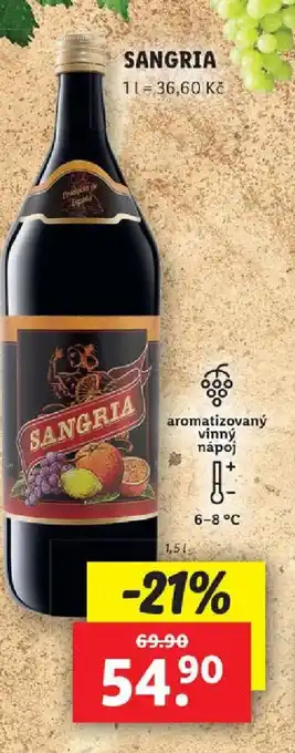 Lidl SANGRIA nabídka
