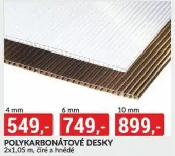 Baumax POLYKARBONÁTOVÉ DESKY nabídka