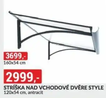 STRIŠKA NAD VCHODOVÉ DVĚRE STYLE