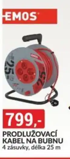 PRODLUŽOVACÍ KABEL NA BUBNU