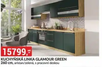 Baumax KUCHYŇSKÁ LINKA GLAMOUR GREEN 260 cm nabídka