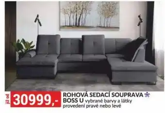 Baumax ROHOVÁ SEDACÍ SOUPRAVA BOSS U nabídka