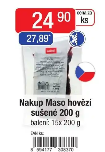 Qanto Nakup Maso hovězí sušené 200 g nabídka