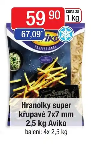 Qanto Hranolky super křupavé 7x7 mm 2,5 kg Aviko nabídka