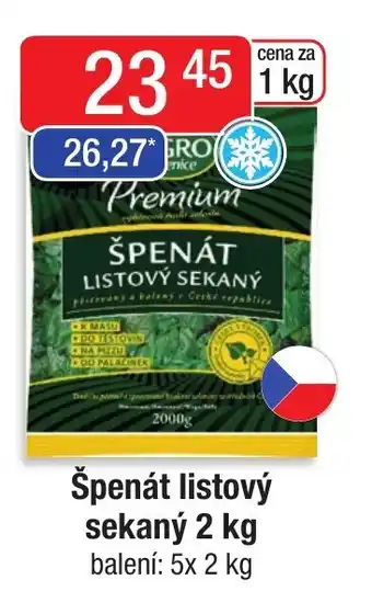 Qanto Špenát listový sekaný 2 kg nabídka