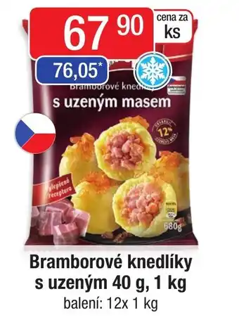 Qanto Bramborové knedlíky s uzeným 40 g, 1 kg nabídka