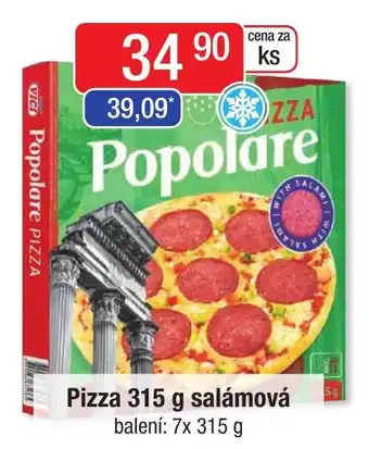 Qanto Pizza 315 g salámová nabídka