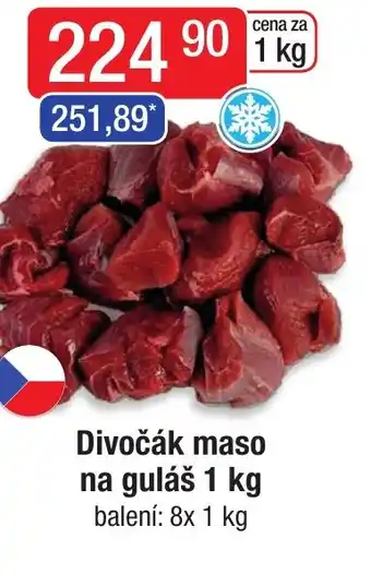 Divočák maso na guláš 1 kg