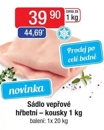 Qanto Sádlo vepřové hřbetní - kousky 1 kg nabídka