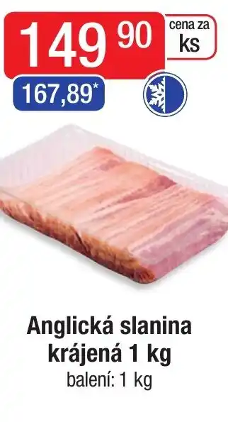 Qanto Anglická slanina krájená 1 kg nabídka