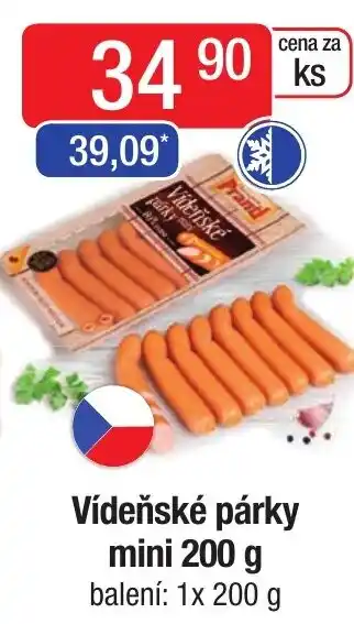 Qanto Vídeňské párky mini 200 g nabídka