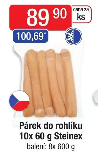 Qanto Párek do rohlíku 10x 60 g Steinex nabídka