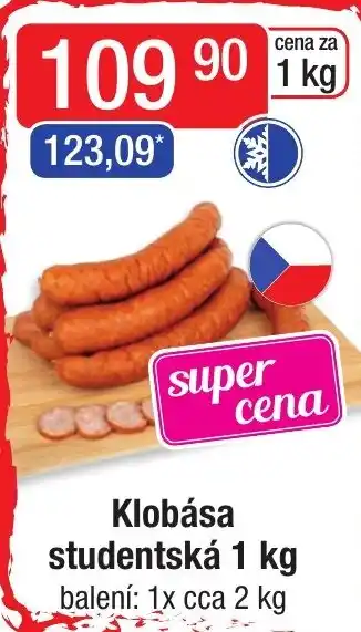 Qanto Klobása studentská 1 kg nabídka