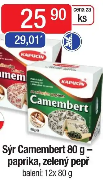 Qanto Sýr Camembert 80 g - paprika, zelený pepř nabídka