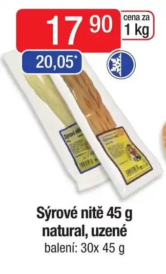 Qanto Sýrové nitě 45 g natural, uzené nabídka